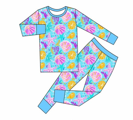 •Pre-Order• Coastal Long Sleeve Pajama Set