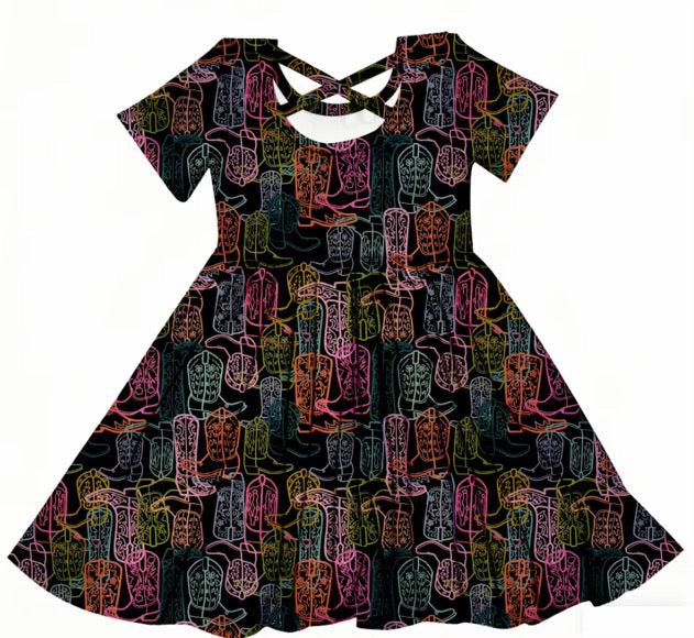 •Pre-Order• Neon Rodeo X Back Dress