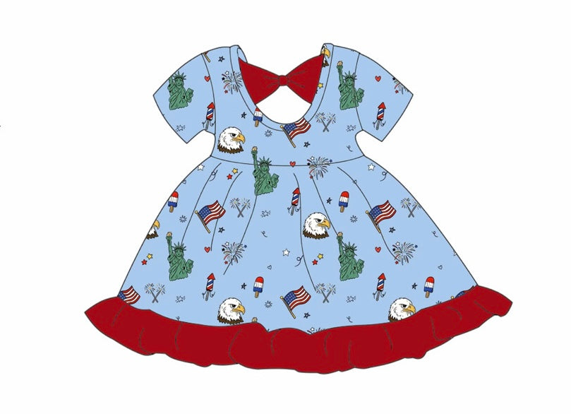 •Pre-Order• Liberty Bow Back Ruffle Dress