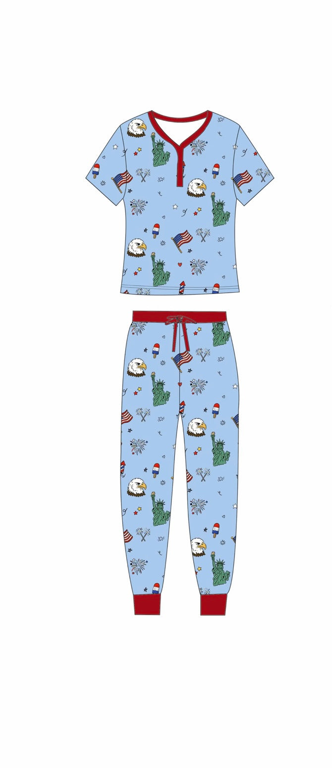 •Pre-Order• Liberty Women's Short Sleeve Pajama Set